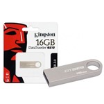 Ficha técnica e caractérísticas do produto Pendrive 16GB USB Kingston DTSE9H/16GBZ Prata