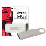 Ficha técnica e caractérísticas do produto Pendrive 64GB USB 3.0 Kingston DataTraveler SE9 G2 DTSE9G2/64GB Prata
