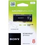 Ficha técnica e caractérísticas do produto Pendrive 8GB USB Sony Retrátil USM8GR