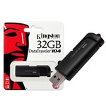 Ficha técnica e caractérísticas do produto Pendrive 32GB Kingston DT104/32GB Datatraveler 104 USB 2.0 Preto