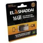 Ficha técnica e caractérísticas do produto Pendrive USB 2.0 - 16Gb - El Shaddai Otg Nano Dual Drive