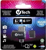 Ficha técnica e caractérísticas do produto Pendrive Utech 16GB 3 em 1