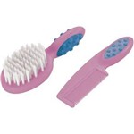 Ficha técnica e caractérísticas do produto Pente e Escova para Cabelo Soft Touch Multikids Baby BB156 Rosa