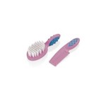 Ficha técnica e caractérísticas do produto Pente e Escova para Cabelo Soft Touch Rosa Multikids Baby - BB207