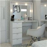 Penteadeira Camarim Sao Francisco com Espelho Branco - Pnr Móveis