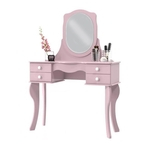 Ficha técnica e caractérísticas do produto Penteadeira com Espelho Modulado Princesa Rosa