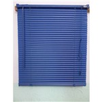 Ficha técnica e caractérísticas do produto Persiana Horizontal PVC 25mm Azul Escuro 100 (L) X 163 (A)cm