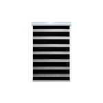 Ficha técnica e caractérísticas do produto Persiana Rolô Em Poliéster Rainbow Zebra 160x160cm Preta