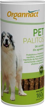 Ficha técnica e caractérísticas do produto Pet Palitos Organnact 160 Gr - Organnact