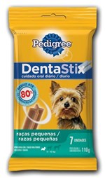 Ficha técnica e caractérísticas do produto Petisco Pedigree Dentastix Raças Pequenas 7 Unidades 110g para Cães