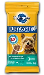 Ficha técnica e caractérísticas do produto Petisco Pedigree Dentastix Raças Pequenas 3 Unidades 45g para Cães