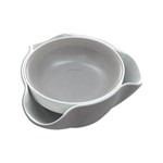 Ficha técnica e caractérísticas do produto Petisqueira Double Dish Small Cinza - Branco