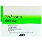 Ficha técnica e caractérísticas do produto Petsporin 600mg 120 Comprimidos Mundo Animal