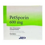 Ficha técnica e caractérísticas do produto Petsporin Cefalexina 600 Mg com 12 Comprimidos