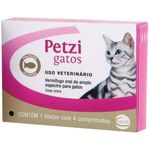 Ficha técnica e caractérísticas do produto Petzi Gatos Palatável 4 Comprimidos