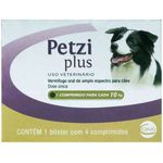 Ficha técnica e caractérísticas do produto Petzi Plus 10 Kg 4 Comprimidos