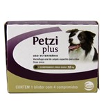 Ficha técnica e caractérísticas do produto Petzi Plus 800mg Vermífugo Cães 10kg 4 Comp Ceva