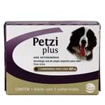 Ficha técnica e caractérísticas do produto Petzi Plus 3,2g Vermífugo Cães 40kg 2 Comp Ceva