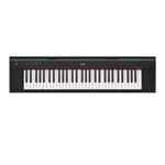 Piano Digital Yamaha Np-12b Piaggero Preto com Usb 61 Teclas Sensitivas e 64 Notas de Polifonia