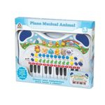 Ficha técnica e caractérísticas do produto Piano Infantil Musical Animal Azul - Braskit