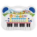 Ficha técnica e caractérísticas do produto Piano Musical Animal Azul 6407 - Braskit