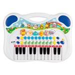 Ficha técnica e caractérísticas do produto Piano Musical Animal Azul -6407-Braskit