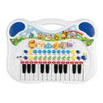 Ficha técnica e caractérísticas do produto Piano Musical Animal Azul - Braskit