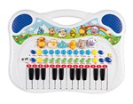 Ficha técnica e caractérísticas do produto Piano Musical Infantil Animal Azul - Braskit