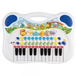 Ficha técnica e caractérísticas do produto Piano Musical Infantil Azul Animais Braskit Brinquedos