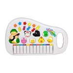 Ficha técnica e caractérísticas do produto Piano Musical Teclado Infantil Sons e Luzes Animais Sitio