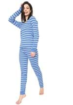 Ficha técnica e caractérísticas do produto Pijama Bela Notte Listrado Azul