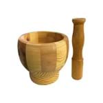 Ficha técnica e caractérísticas do produto Pilão com Socador em Bambu