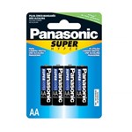 Ficha técnica e caractérísticas do produto Pilha Aa Com4 Super Hyper Panasonic