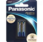Ficha técnica e caractérísticas do produto Pilha AAA Alcalina C/2 Premium PANASONIC