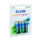 Ficha técnica e caractérísticas do produto Pilha Aaa Alcalina Elgin Lr03 - com 4 - 82155