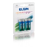 Ficha técnica e caractérísticas do produto Pilha AAA Alcalina Energy Elgin com 4 Unidades
