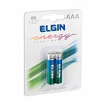 Ficha técnica e caractérísticas do produto Pilha Aaa Energy Alcalina 1,5v / 2un / Elgin