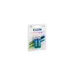 Ficha técnica e caractérísticas do produto Pilha Alcalina AA Elgin LR6 - com 2 Unidades - 82152