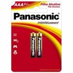 Ficha técnica e caractérísticas do produto Pilha Alcalina AAA 1,5v Cartela com 2 Unidades Panasonic