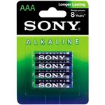 Ficha técnica e caractérísticas do produto Pilha Alcalina AAA AM4L-B4D SONY