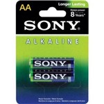 Ficha técnica e caractérísticas do produto Pilha Alcalina Aa Sony AM3L-B2D - 1,5V