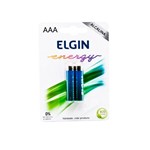 Ficha técnica e caractérísticas do produto Pilha Alcalina Palito AAA Blister C/ 2 Unidades Elgin