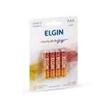 Ficha técnica e caractérísticas do produto Pilha de Zinco AAA R03 1,5 V com 4 Unidades Elgin