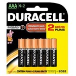 Ficha técnica e caractérísticas do produto Pilha Duracell AAA 4+2 - Duracell