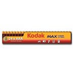 Ficha técnica e caractérísticas do produto Pilha Kodak Alcalina Max Aaa Embalagem com 24 Unidades
