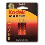 Ficha técnica e caractérísticas do produto Pilha Kodak Alcalina Max Aaa Embalagem com 2 Unidades