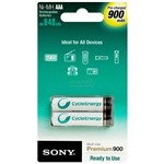 Ficha técnica e caractérísticas do produto Pilha Palito AAA Recarregável 900mah 2 Unidades Sony