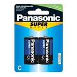 Ficha técnica e caractérísticas do produto Pilha Panasonic Super Hyper Média C Comum Blister com 2 Un um 2shsp Ideal para Rádios e Lanternas