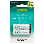 Ficha técnica e caractérísticas do produto Pilha Pequena AA Recarregável 2500mah 2 Unidades Sony