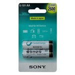 Ficha técnica e caractérísticas do produto Pilha Recarregável AA Sony com 2 Uni - 2500mah